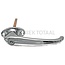 GRANIT Door handle with cylinder, chromed, small collar, 35 mm hole spacing, 140 mm handle length, incl. keys - 65499157