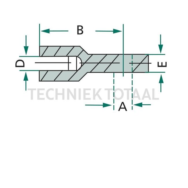 Oog - 65499587, 552550 | D: M8 mm | E: 18 mm | A: 8,3 mm | B: 25 mm