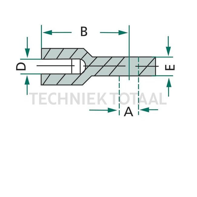GRANIT Auge - 65499593 | D: M6 mm | E: 5 mm | A: 8 mm | B: 28 mm