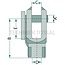 GRANIT Clevis head - 65499639 | A: 8 mm | B: 32 mm | C: 8 mm | D: M10 mm | E: 16 mm