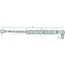 GRANIT Gasdruckdämpfer - 65402069, 144947A2, 3648GI, I144947A2 | passend für: Heckscheibe | Newton: 150 | A: 450 mm | B: 245 mm | C: 8 mm | D: 8 mm | Form: 4 | d1: 8 mm | d2: 18 mm | Hub: 180 mm