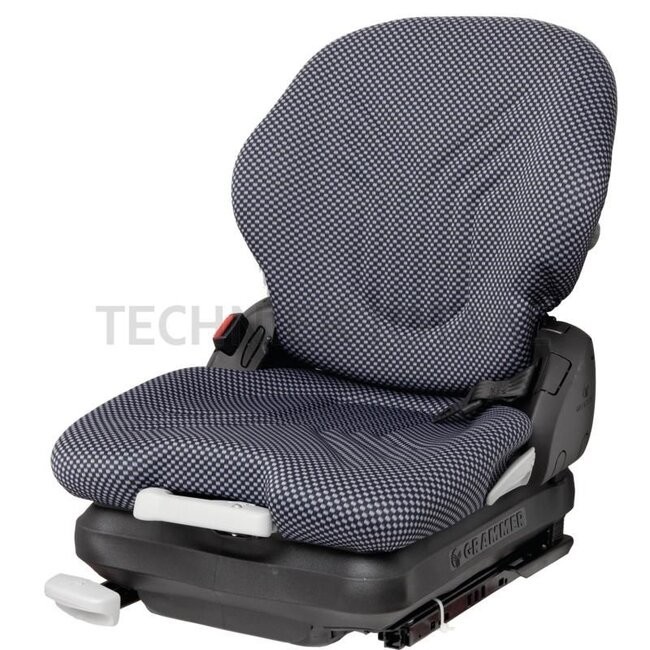 GRAMMER Primo XM MSG65/521 - 2401091027, 0661855, 1091027, 51003653 | Höhe: 608 mm | Länge: 608 mm | Technische Daten: • mechanische Federung, 	• Federweg 80 mm 	<br> • Längsverstellung 210 mm <br>	 • Gewichteinstellung 45 - 170 kg (mechanisch), • Lendenwirbelstü