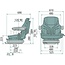 GRAMMER Primo XL Plus MSG75G/721 - 2401247727, 1247727 | Seat type: MSG75G/721 | Suspension: Air suspension | Upholstery type: PVC | Seat contact switch: Yes | Track gauge: 330 mm | Seat width: 480 mm | Joystick console: Optional | Side horizontal suspension: No