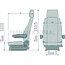 GRAMMER Amarillo MB/DAF Basic MSG90.3P - 2401040425, 1040425 | Seat type: MSG90.3P | Suspension: Air suspension | Upholstery type: Fabric | Track gauge: 230 mm | Seat width: 480 mm | On-board voltage: 24 V | Description: AMARILLO | To fit: DAF | Technical data: •