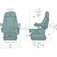 GRAMMER Maximo XT Dynamic Plus MSG97AL/741 - 2401340888, 1340888 | Ophanging: luchtgeveerd | Bekledingstype: Stof / Nieuw ontwerp | Zittingcontactschakelaar: Optioneel | Spoormaat: 381 mm | Zittingbreedte: 565 mm | Joystickconsole: Optioneel | Horizontale vering