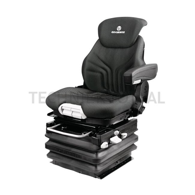 GRAMMER Maximo XT Professional MSG97AL/731 - 2401314123, 1314123, 1 314 123 | Passend voor: Fendt SCR en S4 | Ophanging: luchtgeveerd | Bekledingstype: stof | Zittingcontactschakelaar: ja | Spoormaat: 380 mm | Zittingbreedte: 530 mm | Joystickconsole: ja | Horizo