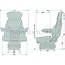GRAMMER Maximo XT Professional MSG97AL/731 - 2401314123, 1314123, 1 314 123 | Passend voor: Fendt SCR en S4 | Ophanging: luchtgeveerd | Bekledingstype: stof | Zittingcontactschakelaar: ja | Spoormaat: 380 mm | Zittingbreedte: 530 mm | Joystickconsole: ja | Horizo