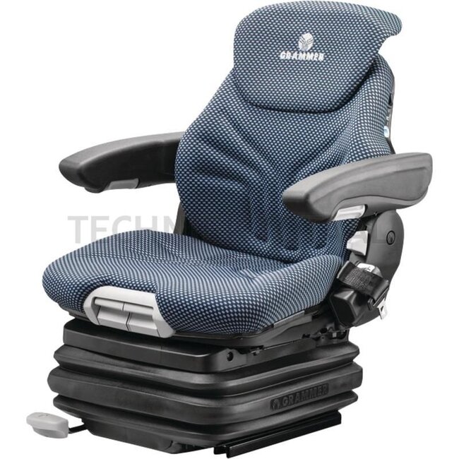 GRAMMER Forklift seat Primo EL Plus MSG75EL/731 - 2401292328, 1292328 | Seat type: MSG75EL/731 | Suspension: Air suspension | Upholstery type: Fabric | Seat contact switch: Yes | Track gauge: 330 mm | Seat width: 520 mm | Joystick console: Optional | Side horizon
