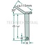 GRANIT Pin Cat. 0 - 200129102 | Version: Without chain | Category: 0 | A: 16 mm | B: 6 mm | C: 220 mm | D: 250 mm