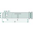 GRANIT Lower link pin Cat. 2 - Category: 2. A (mm): 28. B (mm): 12. C (mm): 105. D (mm): 120. E (mm): 34 - H342090KIT