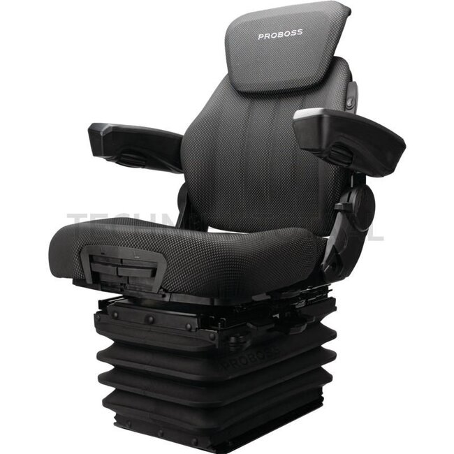 PROBOSS PROBOSS AS3510 Including heater, 12V - 12135572 | On-board voltage: 12 V | Upholstery type: Fabric | Seat contact switch: Optional | Track gauge: 260 mm | Seat width: 510 mm | Joystick console: Optional | Seat heater: Yes | Restraint system: Optional | Ro