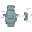 PROBOSS PROBOSS AS3510 Including heater, 12V - 12135572 | On-board voltage: 12 V | Upholstery type: Fabric | Seat contact switch: Optional | Track gauge: 260 mm | Seat width: 510 mm | Joystick console: Optional | Seat heater: Yes | Restraint system: Optional | Ro