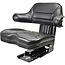 GRANIT Tractor seat mechanical PVC, black, seat width 445 mm, height 510 mm