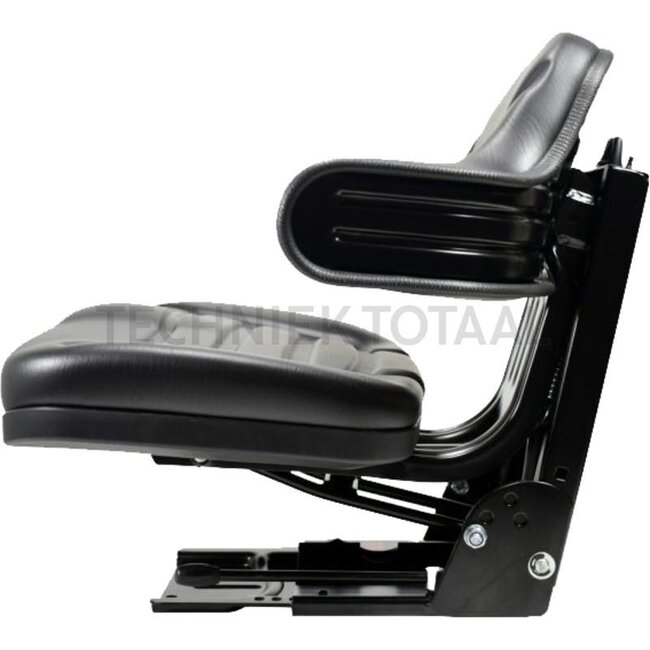 GRANIT Seat - 12140662 | Colour: Black | Width: 565 mm | Height: 510 mm | Length: 500 mm | Technical data: • Metal backrest construction (wraparound backrest) - plastic seat construction |  • Plastic construction/corrosion-resistant |  • Sliding base: forwards a