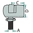 GRANIT Angle joint - Self-locking. A (mm): M8. D (mm): M6. C (mm): 18 - 698482+4486MD