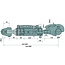 GRANIT Hydraulische topstang cat. 3, 660 - 888 mm, slag 228 mm, 11 ton