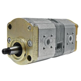 Bosch/Rexroth Dubbele pomp linksdraaiend 16 + 14 cm³/omw. Massey Ferguson, Case IH