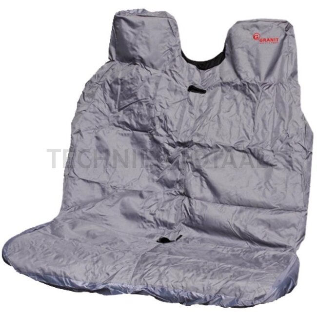 GRANIT Sitzbezug Stretch, grau, für zweier Sitzbank - 24000113, 2400/0113 | Breite: 92 cm | Tiefe: 45 cm | Rückenbreite: 91 cm | Rückenhöhe: 87 cm