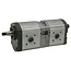 Bosch/Rexroth Double pump Anticlockwise rotation - 2560510665382, G380940010110, 02239230, 0510665335, 0510665382 | Output volume: 16 + 11 cc/rev | Drive shaft: Taper 1:5, Ø 17 x 17 | Operating pressure max.: 280/280 bar | Direction of rotation: Anticlockwise | Max. sp