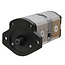 Bosch/Rexroth Doppelpumpe linksdrehend - 2560510765351, 510765351, 1-32-375-101 | Fördervolumen: 22,5 + 16 cm³/U | Antriebswelle: Zahnw. B 17 x 14 Z9 | Drehrichtung: links | Leitungsanschlüsse Saugseite: Ø 40mm, 4-Loch, M6 | Leitungsanschlüsse Druckseite: Ø 35mm, 4-Loc
