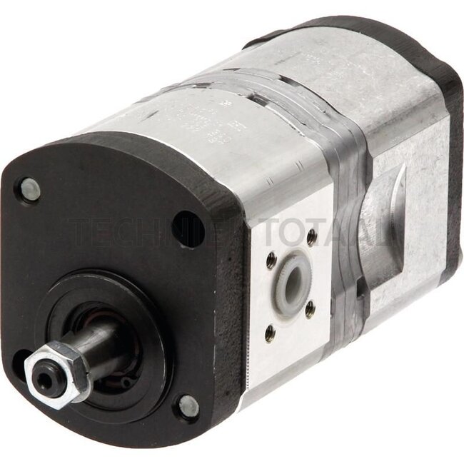 Bosch/Rexroth Dubbele pomp linksdraaiend - 2560510465340, 1328655C91, R918C00537 | Aandrijfas: conus 1:5, Ø: 17 x 17 | Draairichting: links | Slagvolume: 8 + 8 cm³/omw. | Aansluiting zuigzijde: Ø 40mm, 4-Loch, M6 | Aansluiting perszijde: Ø 35mm, 4-Loch, M6 | Boschnr.: