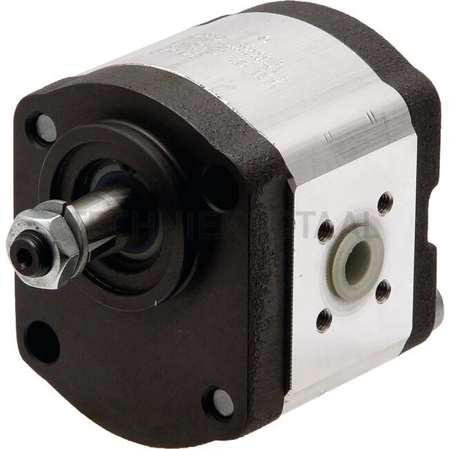 Bosch/Rexroth Dubbele pomp linksdraaiend - 2560510465340, 1328655C91, R918C00537 | Aandrijfas: conus 1:5, Ø: 17 x 17 | Draairichting: links | Slagvolume: 8 + 8 cm³/omw. | Aansluiting zuigzijde: Ø 40mm, 4-Loch, M6 | Aansluiting perszijde: Ø 35mm, 4-Loch, M6 | Boschnr.: