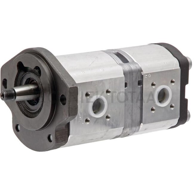 Bosch/Rexroth Hydraulikpumpe linksdrehend - 256R918C02690, RT7700036351, 0510765347, 7700036351 | Fördervolumen: 22,5 + 11 cm³/U | Antriebswelle: Kegel 1:8, Ø 17,46 | Drehrichtung: links | Bosch-Nr.: 0510765347 | OE Ausführung: 7700038816