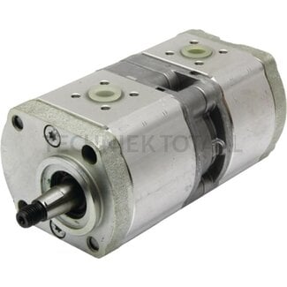 Bosch/Rexroth Double pump 11 + 4 cm³/rpm., left, taper 1:5, Ø 17 x 17