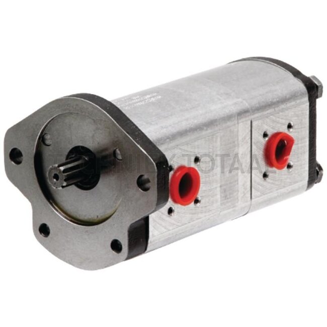 GRANIT Doppelpumpe - 25999064, 0510765351, 1-32-375-101, 132375102 | Fördervolumen: 22,5 + 16 cm³/U | Antriebswelle: Zahnw. 9Z, B 17 x 14