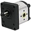 GRANIT Hydraulikpumpe linksdrehend - 25903001, K307945, K949605, K944907, K200916, IK307945 | Fördervolumen: 16,9 cm³/U | Antriebswelle: Kegel 1:8, Ø 17,46 | A: 48,1 mm | B: 108,2 mm | Drehrichtung: links | Leitungsanschlüsse Saugseite: Ø 40mm, 4-Loch, M8 | Leit
