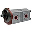 GRANIT Granit dubbele hydrauliekpomp - 25999047, 7700034422, 0510665093 | Slagvolume: 16 + 11 cm³/omw. | Aandrijfas: conus 1:5, Ø 17 x 17
