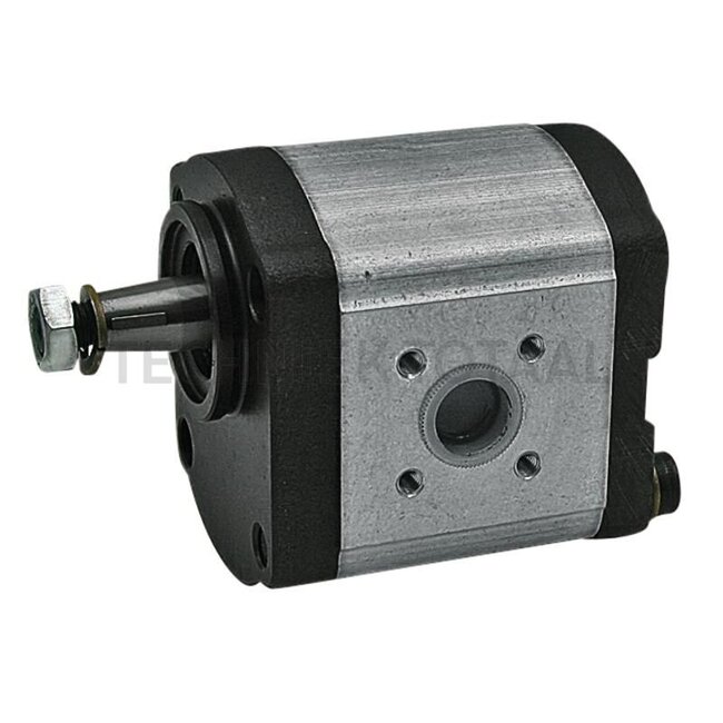 GRANIT Einfachpumpe - 25999048, 0510610313, 0510615314, AL37752, AL16963 | Fördervolumen: 16,8 cm³/U | Antriebswelle: Kegel 1:5, Ø 17 x 17 | Drehrichtung: links | Leitungsanschlüsse Saugseite: Ø 40mm, 4-Loch, M6 | Leitungsanschlüsse Druckseite: Ø 35mm, 4-Loch, M