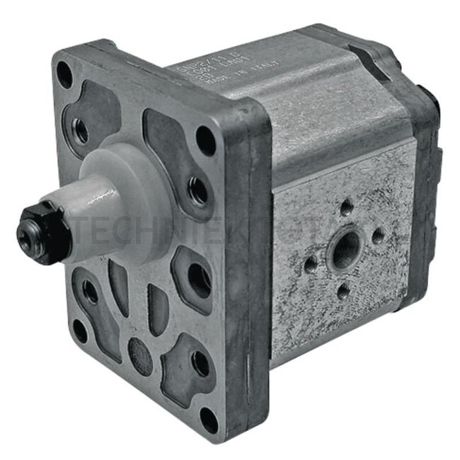 GRANIT Einfachpumpe linksdrehend - 25914005, 3539858M91, 1825210M91 | Fördervolumen: 11,9 cm³/U | Antriebswelle: Kegel 1:8, Ø 17,46 | Drehrichtung: links | Leitungsanschlüsse Saugseite: Ø 30mm, 4-Loch, M6 | Leitungsanschlüsse Druckseite: Ø 30mm, 4-Loch, M6 | Ein