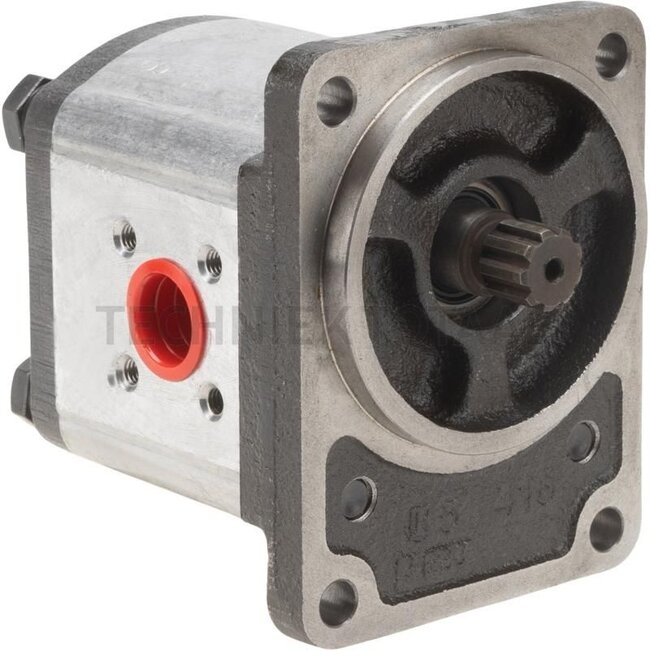 GRANIT Einfachpumpe - 25999079, 510625015 | Fördervolumen: 16,8 cm³/U | Antriebswelle: Zahnw. 9Z, B 17 x 14 | Drehrichtung: rechts | Leitungsanschlüsse Saugseite: Ø 40mm, 4-Loch, M6 | Leitungsanschlüsse Druckseite: Ø 35mm, 4-Loch, M6 | Einpassung Ø: 80 mm