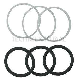 Dichtsatz für Flanschfläche Zusatzsteuergeräte SB7 mit O-Ring und Stützring außen