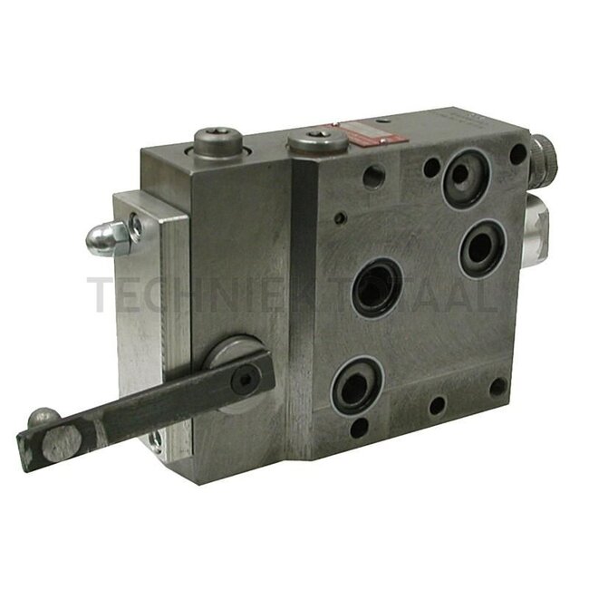 GRANIT Control unit Can be switched between single- and double-acting, with float position and limit stop (with lever) - 85219006, 0521705040, 0521705044, 0521705527, 0521705535, 19143 | Technical data: Max. operating pressure: 220 bar, Nominal flow rate: max. 6