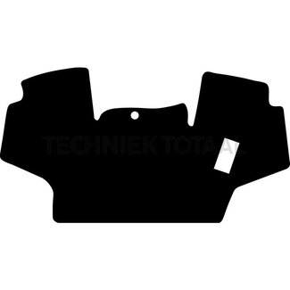 GRANIT Fußmatte Velours schwarz mit mech. Gaspedal John Deere