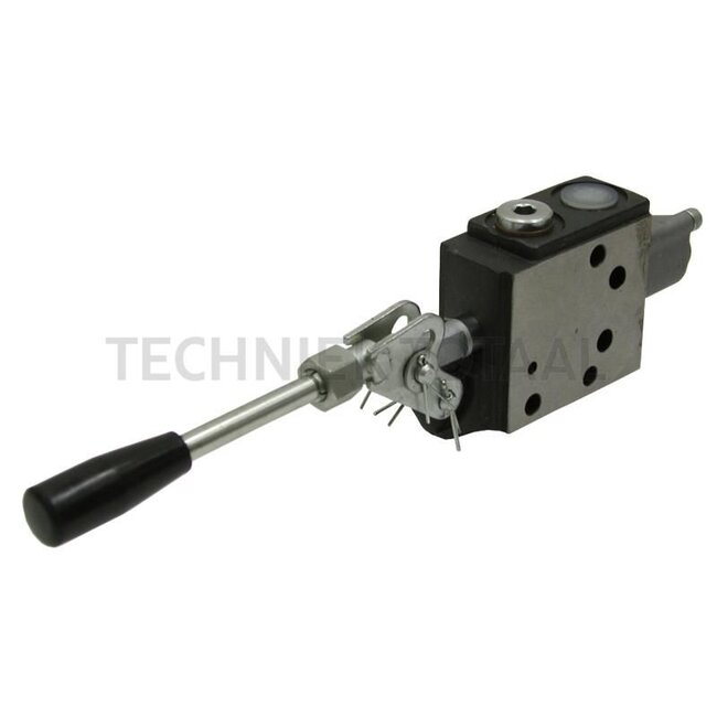 GRANIT Control unit sa - 852850003 | Technical data: Max. operating pressure: 210 bar, Nominal flow rate: max. 40 l/min., Tightening torque: 30 Nm, Connections: M18 x 1.5, Dimensions: 124 x 40 x 75 mm | Description: This auxiliary control unit is a 5/3-way valve