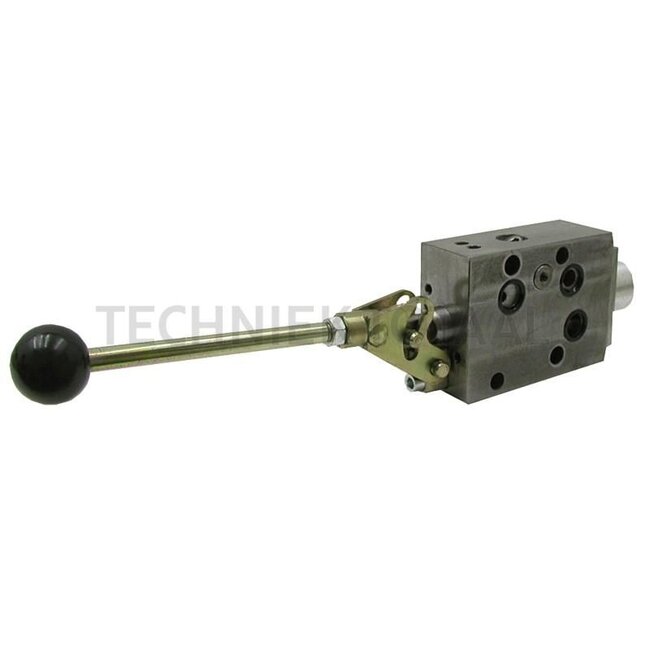 GRANIT Steuergerät wahlweise ew/dw umschaltbar, mit Schwimmstellung gerastet und Hebel - 85219082, 0523602012, 0523602026, 19082 | Technische Daten: max. Betriebsdruck: 220 bar, Nenndurchfluss: max. 40l/min., max. Rücklaufdruck 50 bar, Anzugsdrehmoment: 30 Nm, A