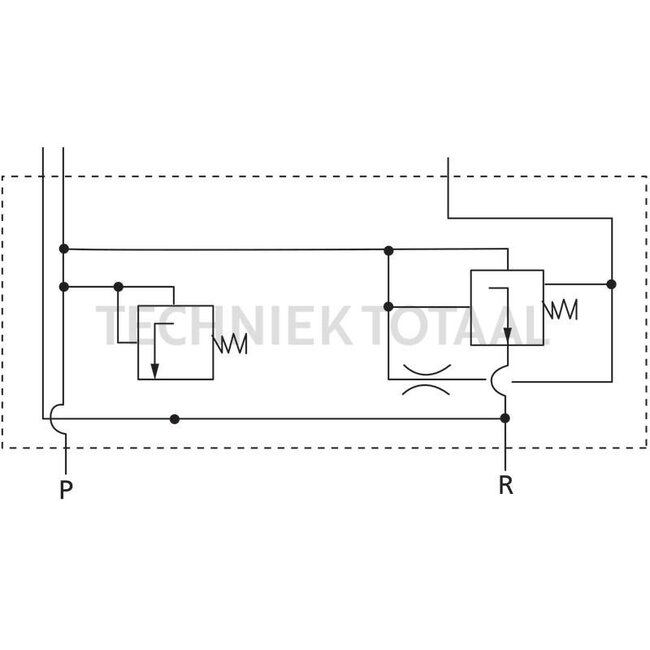 GRANIT Eingangsplatte mit Druckweiterführung - 85219072, 19072 | Technische Daten: max. Betriebsdruck: 250 bar, Nenndurchfluss: max. 40l/min., Anzugsdrehmoment: 30 Nm, Anschlüsse: M18 x 1,5, Maße: 90 x 40 x 131 mm | Beschreibung: Diese Eingangsplatte ist mit ein