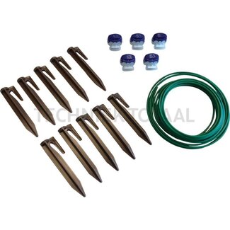 GRANIT Reparatieset begrenzingsdraad - Inhoud: 25 meter kabel, 10 haringen, 5 kabelverbinders