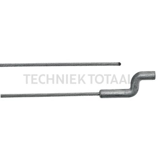 GRANIT Staalkabel - Lengte 2000 mm, Buiten-Ø 1,5 mm, Technische gegevens: S-haak / Ø x lengte: 4 x 25 mm