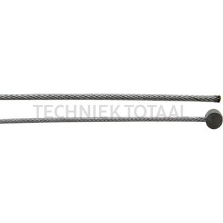 GRANIT Kabel - Lengte 2500 mm, Buiten-Ø 1,6 mm, Nippel Ø x hoogte 6 x 4 mm