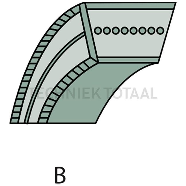 Optibelt V-belt Type B - SAU12325