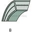 Optibelt V-belt Type B - 9585-0188-01, 9585-0175-01, 1134-9135-01