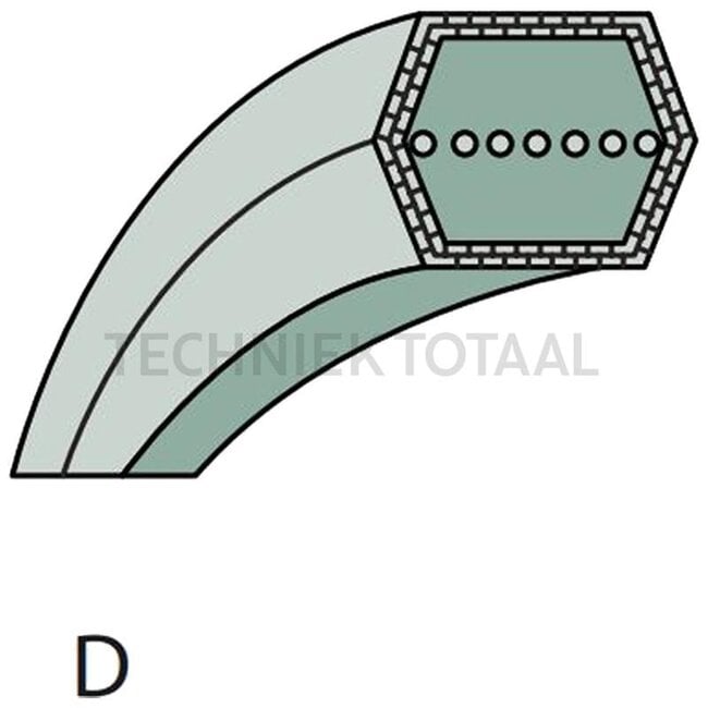 Optibelt V-belt Type D - 6170 704 2110, 6170 704 2111