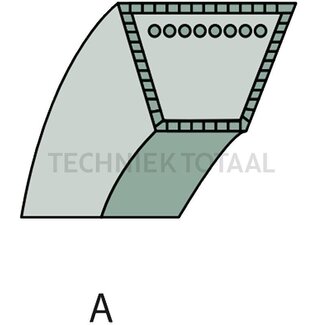 Agria Keilriemen Typ A - Abmessung: 13 x 841 Li. Abbildung: A