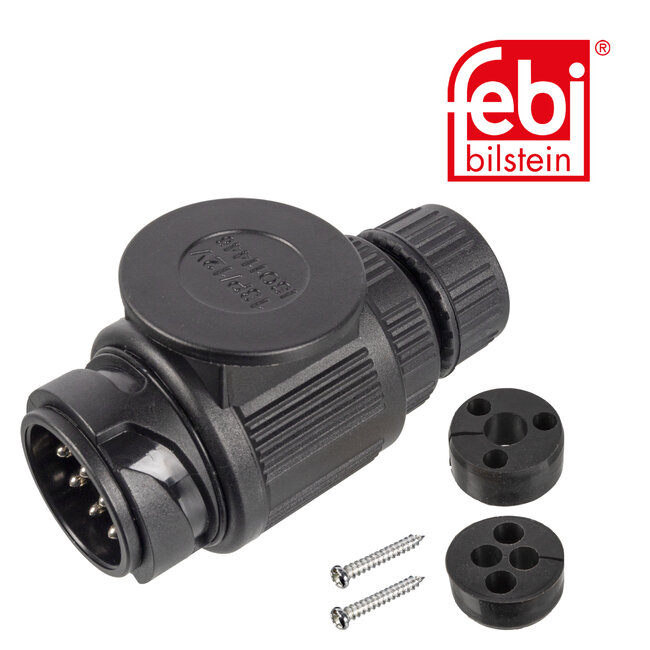 FEBI Bilstein Trailer Plug with screw connection - Case IH, Fendt -Case IH, Fendt - 03252278, D44900993