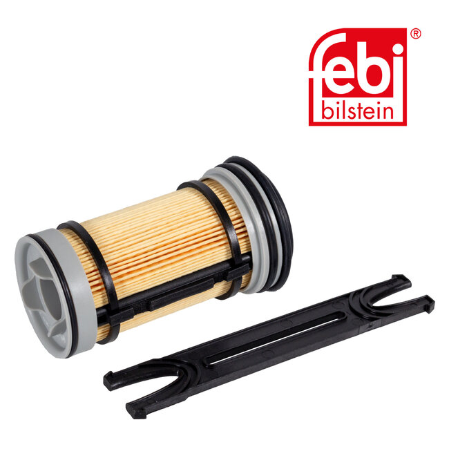 FEBI Bilstein AdBlue® Urea Filter with seal and additional parts - AGCO, Case IH, Caterpillar, Deutz AG, Deutz-Fahr, Fendt, HÜRLIMANN, John Deere, Lamborghini Trattori, New Holland, Same, Steyr, Steyr, Valtra - 02934690, 04600619, 04602317, 378-3187, 4601354, 4602317,