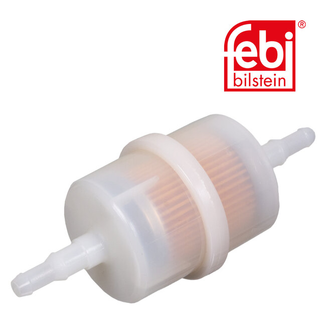 FEBI Bilstein Brandstoffilter - AGCO, BOMAG, Case IH, Caterpillar, Kubota, Massey Ferguson - 21596, 05821214, 05821218, 13351-4301-0, 3I1083, 410212453, 5740013, 7723992, 800848M91, 9Y-4400, L-79756, W21CK-T1354 | Buitendiameter: 48 mm | Filter type: leidingfilter | Le
